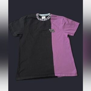 Teddy Fresh Black and Purple Split TShirt Men’s M
